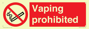 Vaping prohibited